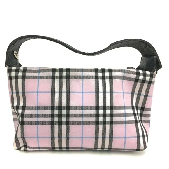 Burberry Pink Nova Check Canvas Cosmetic/Pouch Small Bag (EUC)💖💕💖 - Picture 4 of 9